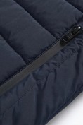 Оптом Куртка мужская стёганая с капюшоном с графеновой подкладкой темно-синего цвета 9625_1TS, фото 13