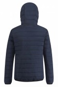 Оптом Куртка мужская стёганая с капюшоном с графеновой подкладкой темно-синего цвета 9625_1TS, фото 4