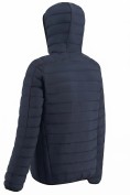 Оптом Куртка мужская стёганая с капюшоном с графеновой подкладкой темно-синего цвета 9625_1TS, фото 5