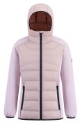 Оптом Куртка женская гибридная стёганая с капюшоном с графеновой подкладкой розового цвета 9626_1R