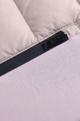 Оптом Куртка женская гибридная стёганая с капюшоном с графеновой подкладкой розового цвета 9626_1R, фото 16