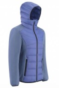 Оптом Куртка женская гибридная стёганая с капюшоном с графеновой подкладкой синего цвета 9626_1S, фото 7