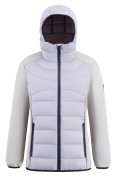 Оптом Куртка женская гибридная стёганая с капюшоном с графеновой подкладкой серого цвета 9626_1Sr