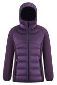 Оптом Куртка женская гибридная стёганая с капюшоном с графеновой подкладкой темно-фиолетового цвета 9626_1TF