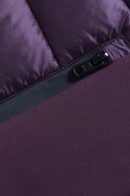 Оптом Куртка женская гибридная стёганая с капюшоном с графеновой подкладкой темно-фиолетового цвета 9626_1TF, фото 10