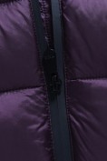 Оптом Куртка женская гибридная стёганая с капюшоном с графеновой подкладкой темно-фиолетового цвета 9626_1TF, фото 15