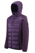 Оптом Куртка женская гибридная стёганая с капюшоном с графеновой подкладкой темно-фиолетового цвета 9626_1TF, фото 2