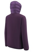 Оптом Куртка женская гибридная стёганая с капюшоном с графеновой подкладкой темно-фиолетового цвета 9626_1TF, фото 4