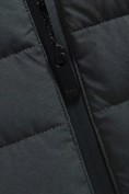 Оптом Куртка мужская гибридная стёганая с капюшоном с графеновой подкладкой черного цвета 9627_1Ch, фото 14