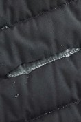 Оптом Куртка мужская гибридная стёганая с капюшоном с графеновой подкладкой черного цвета 9627_1Ch, фото 8