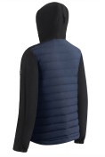 Оптом Куртка мужская гибридная стёганая с капюшоном с графеновой подкладкой синего цвета 9627_1S, фото 4