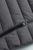 Оптом Куртка мужская гибридная стёганая с капюшоном с графеновой подкладкой серого цвета 9627_1Sr, фото 11