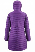 Оптом Куртка женская удлинённая стёганая с капюшоном и графеновой подкладкой фиолетового цвета 9628_1F, фото 5