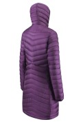 Оптом Куртка женская удлинённая стёганая с капюшоном и графеновой подкладкой темно-фиолетового цвета 9628_1TF, фото 5