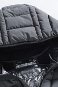 Оптом Куртка мужская удлинённая стёганая с капюшоном и графеновой подкладкой серого цвета 9629_1Sr, фото 16