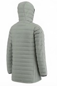 Оптом Куртка мужская удлинённая стёганая с капюшоном и графеновой подкладкой зеленого цвета 9629_1Z, фото 6