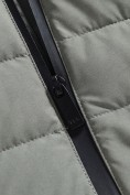 Оптом Куртка мужская удлинённая стёганая с капюшоном и графеновой подкладкой зеленого цвета 9629_1Z, фото 9