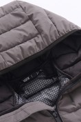 Оптом Удлинённая стёганая куртка для мальчика с теплоотражающей подкладкой бежевого цвета 9629_3B, фото 8