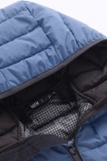 Оптом Удлинённая стёганая куртка для мальчика с теплоотражающей подкладкой синего цвета 9629_3S, фото 8