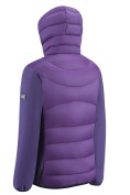 Оптом Куртка женская гибридная стёганая с капюшоном с графеновой подкладкой фиолетового цвета 9630_1F, фото 3