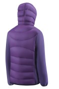 Оптом Куртка женская гибридная стёганая с капюшоном с графеновой подкладкой фиолетового цвета 9630_1F, фото 5