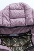 Оптом Куртка женская гибридная стёганая с капюшоном с графеновой подкладкой розового цвета 9630_1R, фото 10