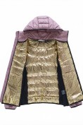 Оптом Куртка женская гибридная стёганая с капюшоном с графеновой подкладкой розового цвета 9630_1R, фото 7