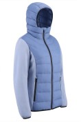 Оптом Куртка женская гибридная стёганая с капюшоном с графеновой подкладкой синего цвета 9630_1S, фото 3