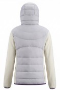Оптом Куртка женская гибридная стёганая с капюшоном с графеновой подкладкой серого цвета 9630_1Sr, фото 4