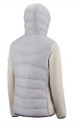 Оптом Куртка женская гибридная стёганая с капюшоном с графеновой подкладкой серого цвета 9630_1Sr, фото 6