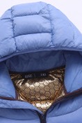 Оптом Гибридная куртка для девочки с графеновой подкладкой голубого цвета 9630_2Gl, фото 10