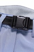 Оптом Женские брюки из софтшелла с флисом и регулировкой талии голубого цвета 9634_1Gl, фото 15