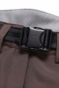 Оптом Женские брюки из софтшелла с флисом и регулировкой талии светло-коричневого цвета 9634_1SK, фото 15