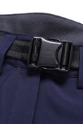 Оптом Женские брюки из софтшелла с флисом и регулировкой талии темно-синего цвета 9634_1TS, фото 8