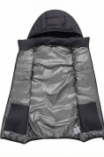 Оптом Мужской лёгкий стёганый жилет Valianly с капюшоном черного цвета 9635_1Ch, фото 10