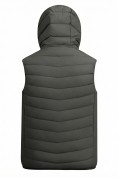 Оптом Мужской лёгкий стёганый жилет Valianly с капюшоном цвета хаки 9635_1Kh, фото 7