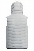 Оптом Мужской лёгкий стёганый жилет Valianly с капюшоном серого цвета 9635_1Sr, фото 7