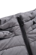 Оптом Мужской лёгкий стёганый жилет Valianly с капюшоном темно-серого цвета 9635_1TC, фото 17