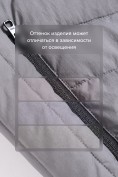 Оптом Мужской лёгкий стёганый жилет Valianly с капюшоном темно-серого цвета 9635_1TC, фото 11