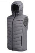Оптом Мужской лёгкий стёганый жилет Valianly с капюшоном темно-серого цвета 9635_1TC, фото 5