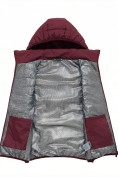 Оптом Женский лёгкий стёганый жилет Valianly с капюшоном бордового цвета 9636_2Bo, фото 10