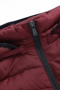 Оптом Женский лёгкий стёганый жилет Valianly с капюшоном бордового цвета 9636_2Bo, фото 12