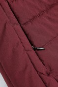 Оптом Женский лёгкий стёганый жилет Valianly с капюшоном бордового цвета 9636_2Bo, фото 16