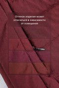 Оптом Женский лёгкий стёганый жилет Valianly с капюшоном бордового цвета 9636_2Bo