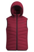 Оптом Женский лёгкий стёганый жилет Valianly с капюшоном бордового цвета 9636_2Bo, фото 4