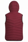 Оптом Женский лёгкий стёганый жилет Valianly с капюшоном бордового цвета 9636_2Bo, фото 7