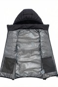 Оптом Женский лёгкий стёганый жилет Valianly с капюшоном черного цвета 9636_2Ch, фото 10