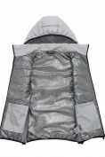 Оптом Женский лёгкий стёганый жилет Valianly с капюшоном серого цвета 9636_2Sr, фото 10