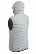 Оптом Женский лёгкий стёганый жилет Valianly с капюшоном серого цвета 9636_2Sr, фото 8