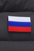 Оптом Мужская зимняя стёганая куртка с графеновой подкладкой черного цвета 9651Ch, фото 14